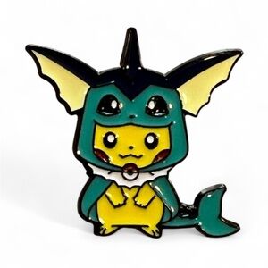 Cute Vaporeon Poncho Pikachu Enamel Pin